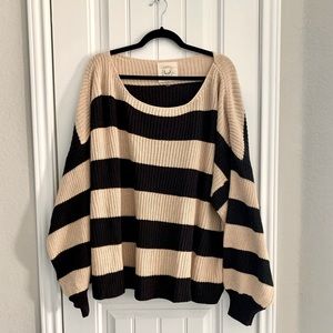 Chic Soul Striped Sweater